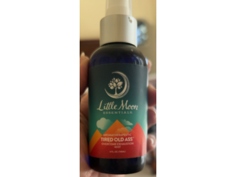 Little Moon Essentials Tired Old Ass Overcome Exhaustion Massage Oil, 4 oz/118 mL