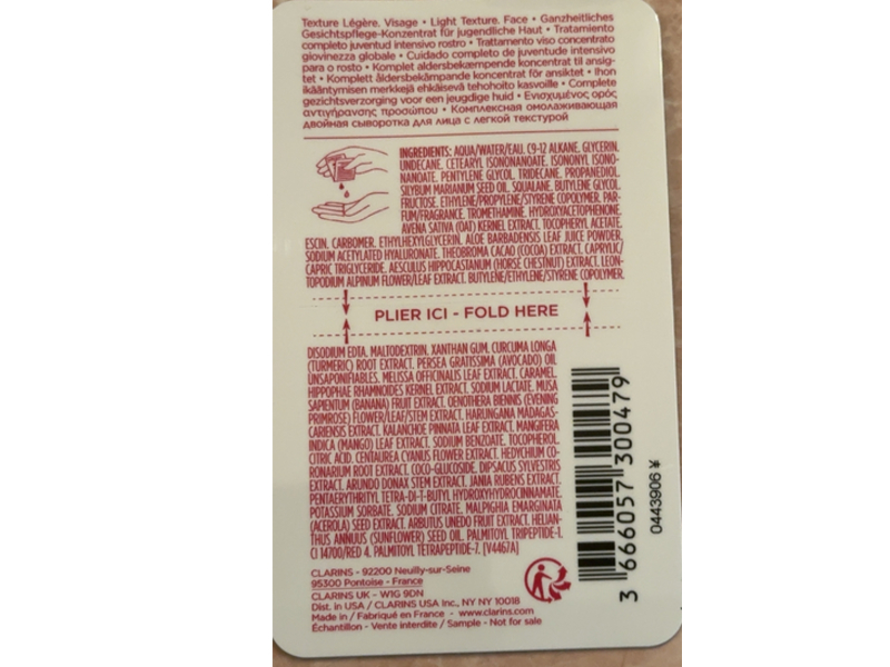 Clarins Paris Double Serum Light Texture Complete Age-Defying Concentrate