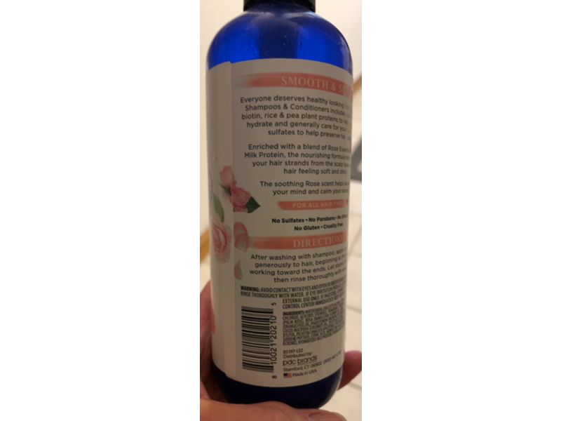 Dr Teal's Essential Oil Conditioner, Rose & Milk, 16 fl oz/473 mL