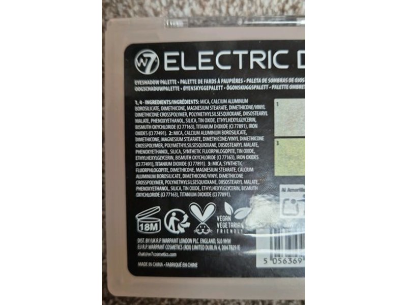 W7 Electric Drip Shimmer Eye Shadow Palette, 0.42 oz