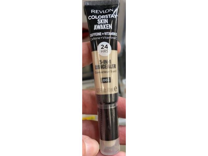 Revlon ColorStay Skin Awaken 5-In-1 Concealer, 003 Cool Ivory, 0.27 fl oz/8 mL
