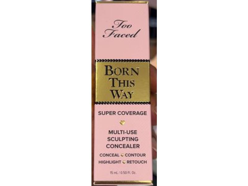 Too Faced Born This Way Super Coverage Concealer, Golden, 0.50 fl oz/15 mL