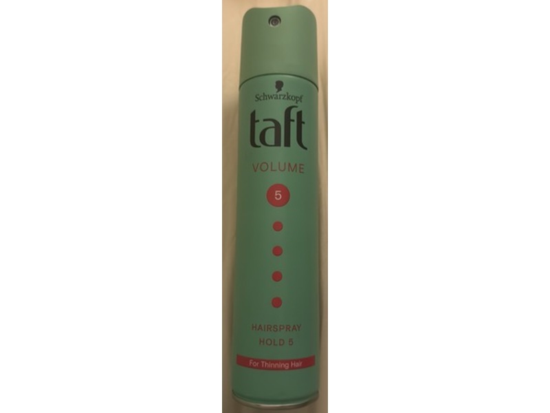 Schwarzkopf Taft Hairspray Hold 5 For Thinning Hair, Volume 5, 250 mL
