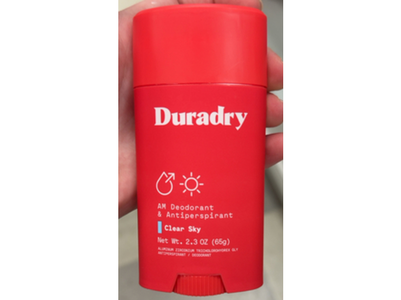 Duradry Deodorant & Antiperspirant, Clear Sky, 2.3 oz/65 g, Pack Of 2