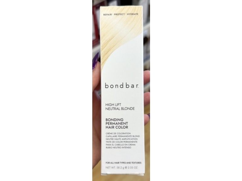 Bondbar Bonding Permanent Hair Color, High lift Neutral Blonde, 2.05 oz/58.2 g