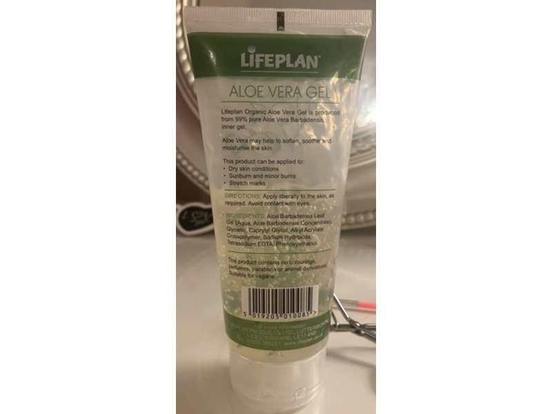 Lifeplan Organic Aloe Vera Gel, 200 mL