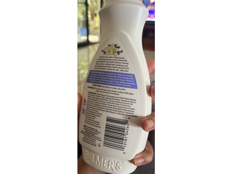 Palmer's Cocoa Butter Formula Body Lotion, Tahitian Vanilla, 13.5 fl oz/400 mL