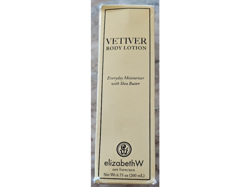 Elizabeth W Vetiver Body Lotion, Shea Butter, 6.75 oz/200 mL