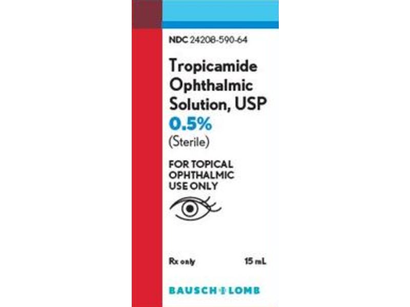 Tropicamide Ophthalmic Solution, USP 0.5%, 15 mL, Bausch & Lomb (Rx)