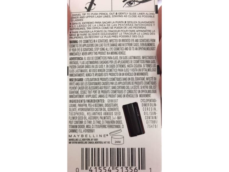 Maybelline Unstoppable Automatic Pencil Eyeliner, 702 Espresso, 0.01 oz/280 mg