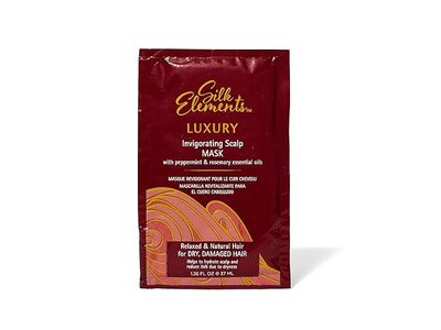 Silk Elements Luxury Invigorating Scalp Mask, Peppermint & Rosemary Essential Oils, 1.26 fl oz/37 mL