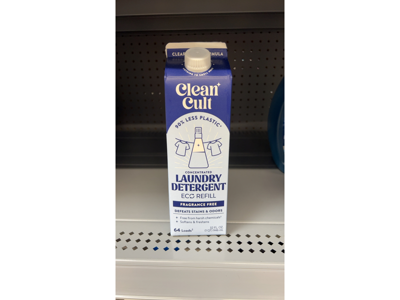 Cleancult Laundry Detergent Refills (32oz, 1 Pack) Fragrance Free