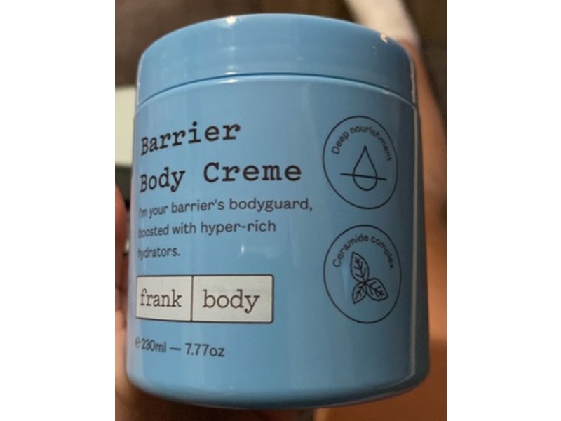 Frank Body Barrier Body Creme, 7.77 oz/230 mL