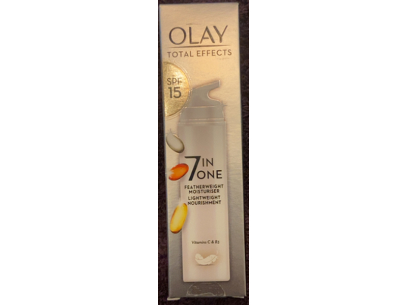 Total Effects by Olay Feather Weight Moisturizer, SPF 15, 1.7 fl oz/50 mL