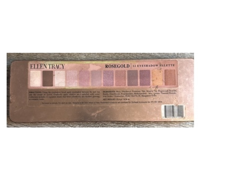 Ellen Tracy 12 Eyeshadow Palette, Rosegold, 0.56 oz/15.6 g