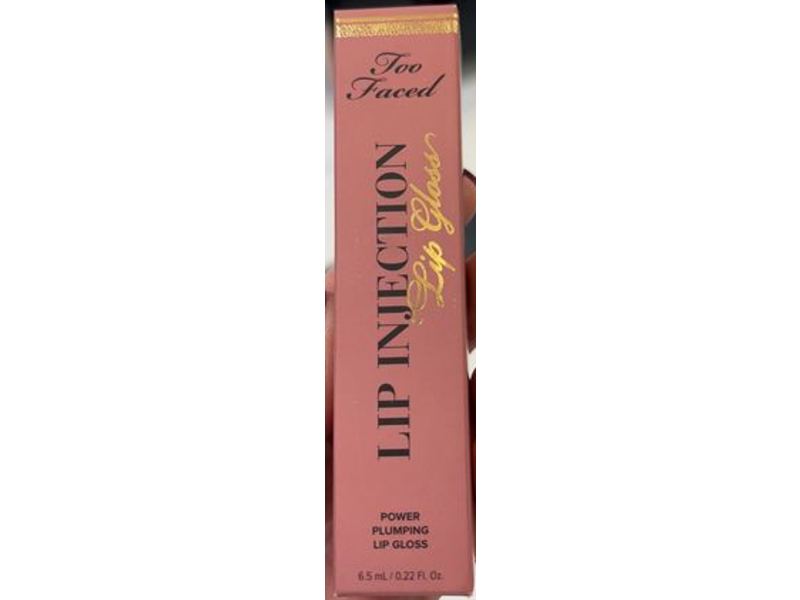 Too Faced Lip Injection Lip Gloss, Power Plumping, Glossy & Bossy, 0.22 fl oz/6.5 mL