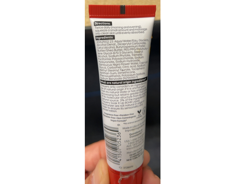 Thayers Soak It Up Liquid Moisturizer, Snow Mushroom + Hyaluronic Acid + Shea Butter, 1.0 fl oz/30 mL