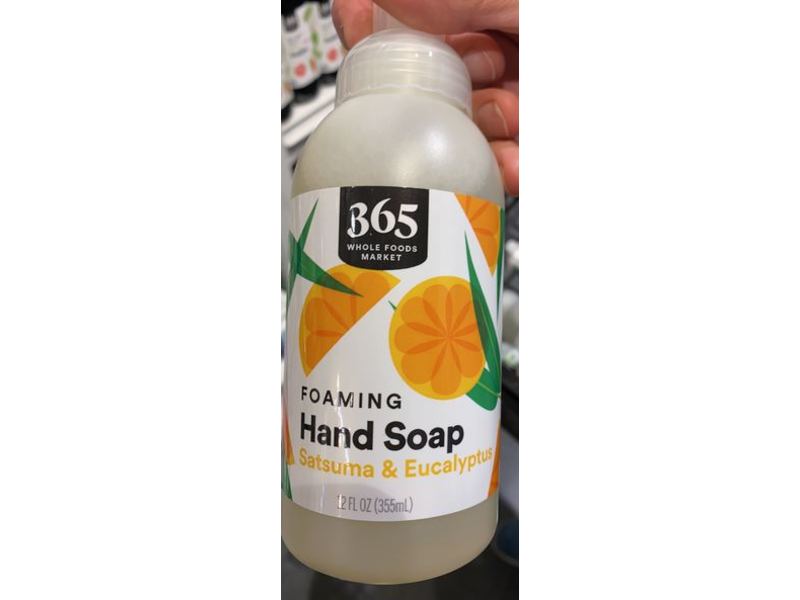 365 Whole Foods Market Foaming Hand Soap, Satsuma & Eucalyptus, 12 fl oz/355 mL