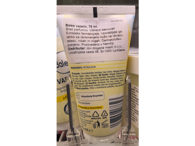 Balea Vaseline, 75 mL