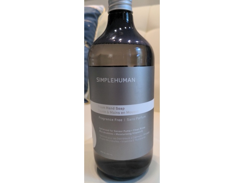 Simplehuman Foam Hand Soap, Fragrance Free, 30 fl. oz/887 mL