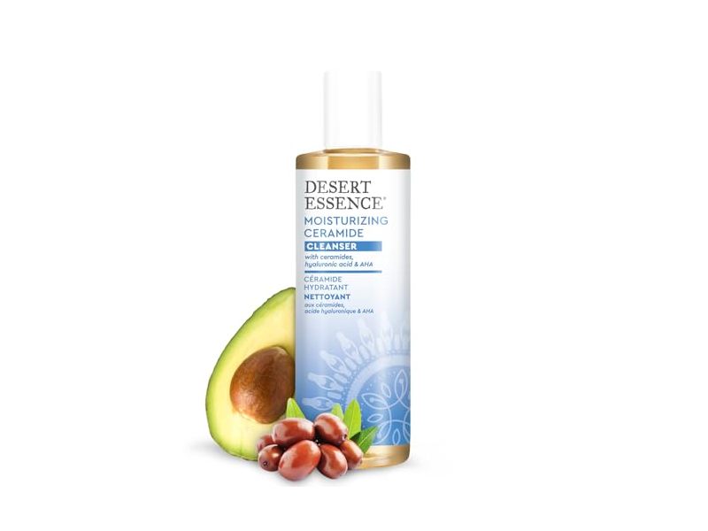 Desert Essence Moisturizing Ceramide Cleanser, Ceramide, Hyaluronic Acid & AHA, 7.1 fl oz/210 mL