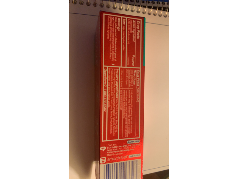 Colgate Optic White Stain Fighter, Baking Soda, 4.2 oz/119 g