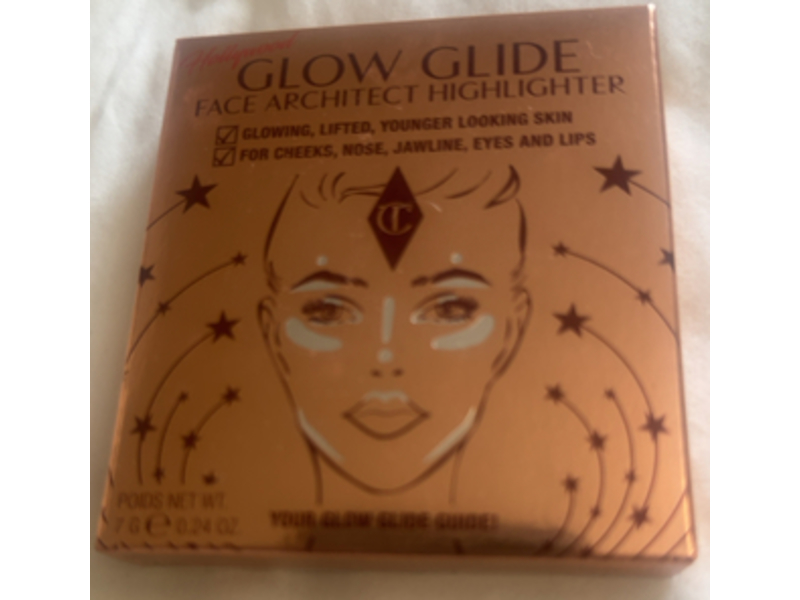 Charlotte Tilbury Glow Glide Face Architect Highlighter, Champagne Glow, 0.24 oz /7 g