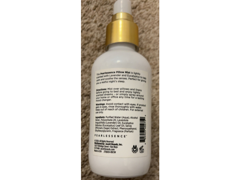 Pearlessence Sweet Dreams Pillow Mist, Lavender & Eucalyptus, 4 fl oz/118 mL