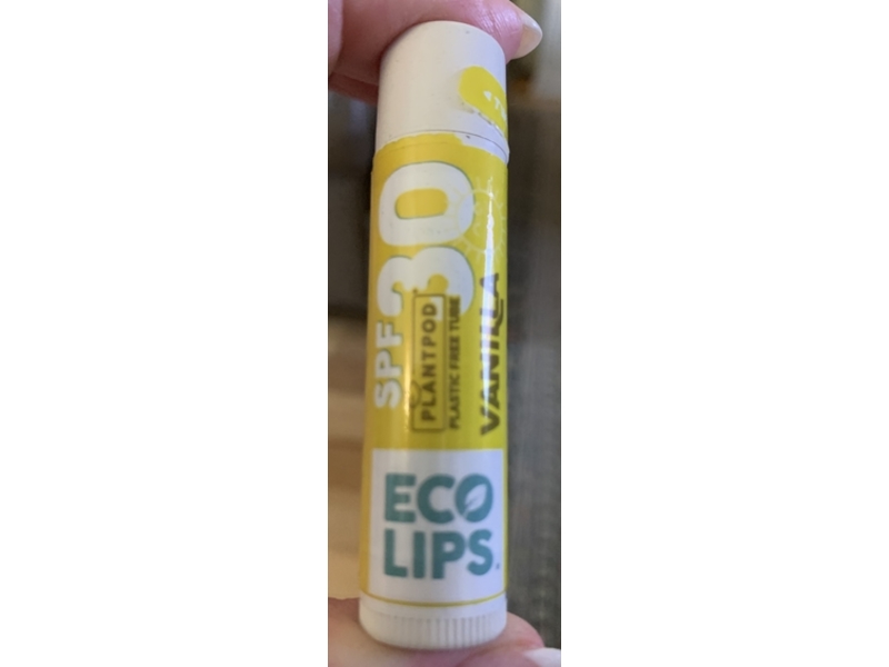 Eco Lips Plant Pods Sunscreen Lip Balm, SPF 30 Vanilla, 0.15 oz/4.25 g