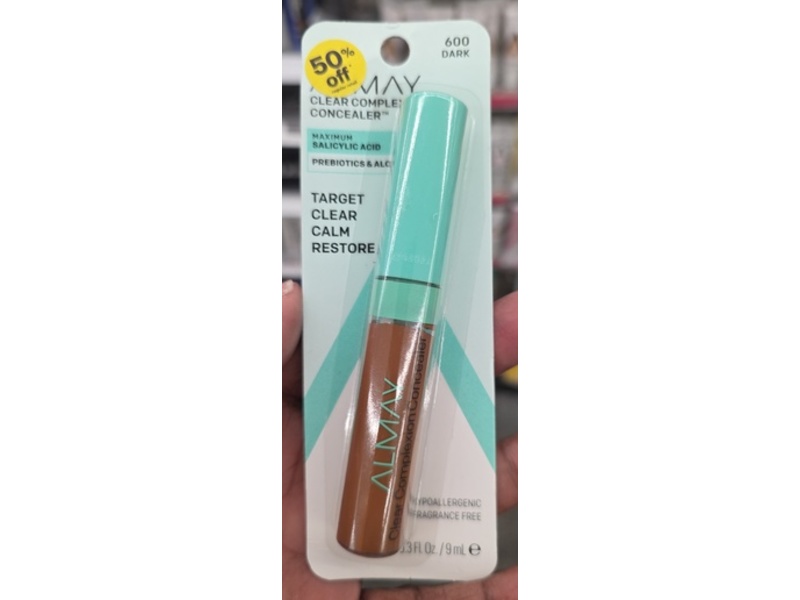 Almay Clear Complexion Concealer, 600 Dark, 0.3 fl oz/9 mL