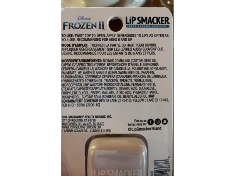 Lip Smacker Frozen II Anna Lip Balm, Magical Berry, 0.2 oz/5.7 g