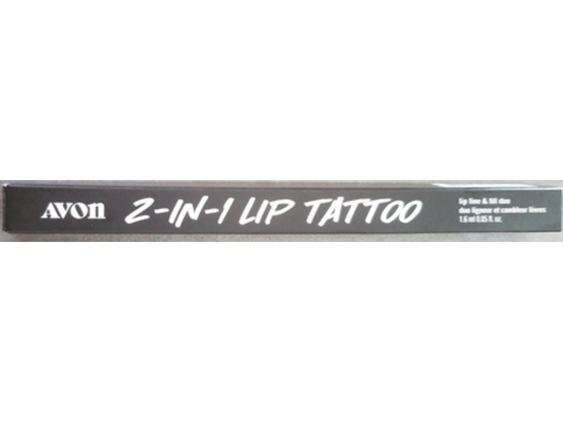 Avon 2-In-1 Lip Tattoo Lip Line & Fill Duo, Misunderstood Merlot, 0.05 fl oz/1.6 mL