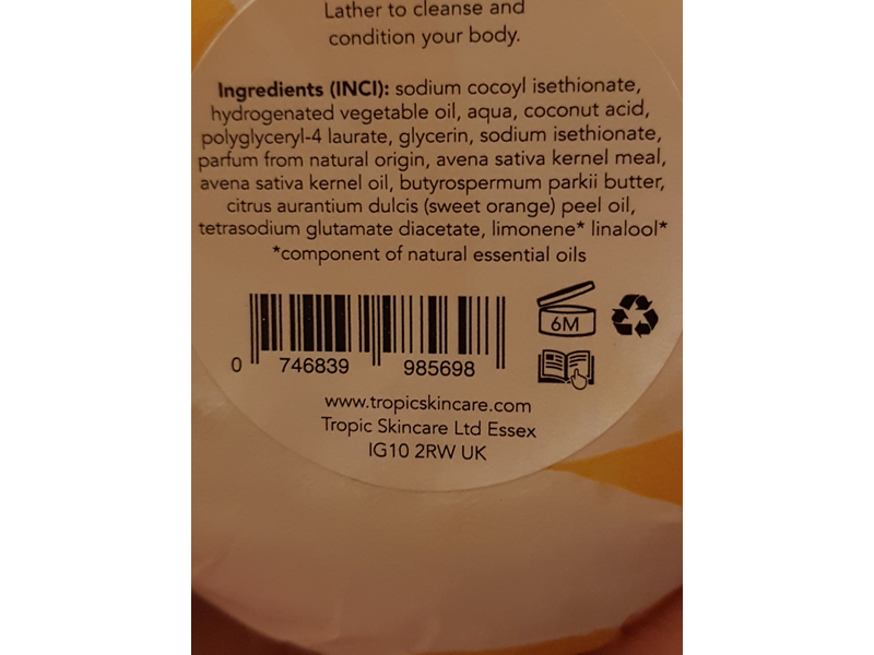 Tropic Cleansing Body Pebble, 4.4 oz/125 g