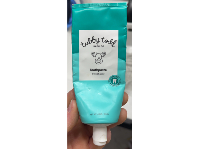 Tuddy Todd Bath Co Toothpaste, Sweet Mint, 4 oz/113 g