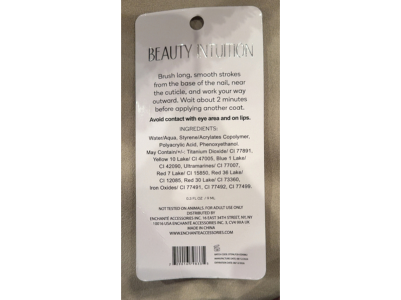 Beauty Intuition Nail Polish, Mocha Brown, 0.3 fl oz/9 mL