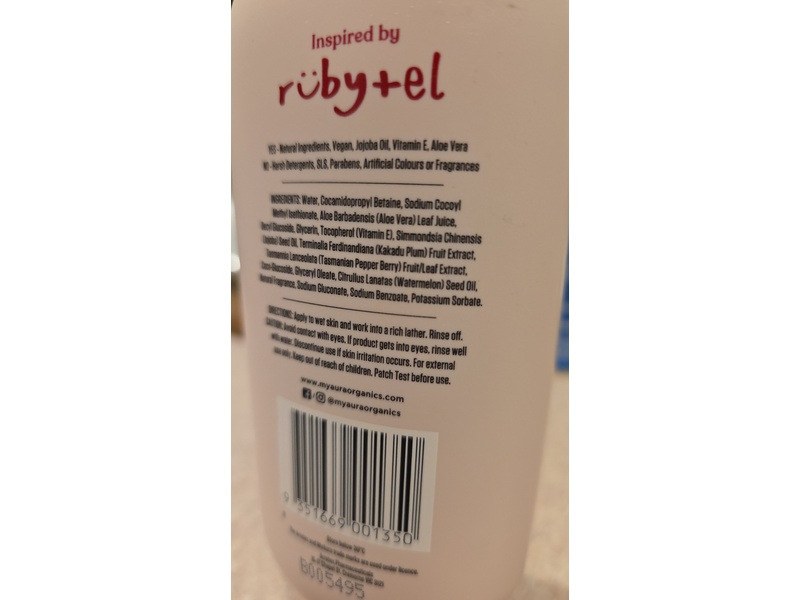 Myaura Be You Ne Natural Body Wash, Watermelon, 300 mL