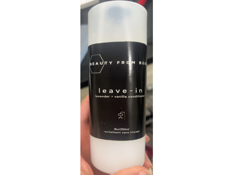 Beauty From Bees Leave-In Conditioner, Lavender + Vanilla, 8 oz/250 mL