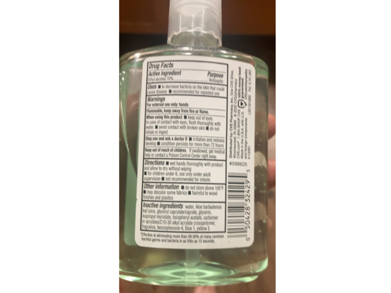 CVS Health Hand Sanitizer with Aloe Vera, 8 fl oz/236 mL