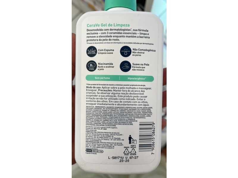 CeraVe Facial Cleansing Gel, 12 oz/340 g