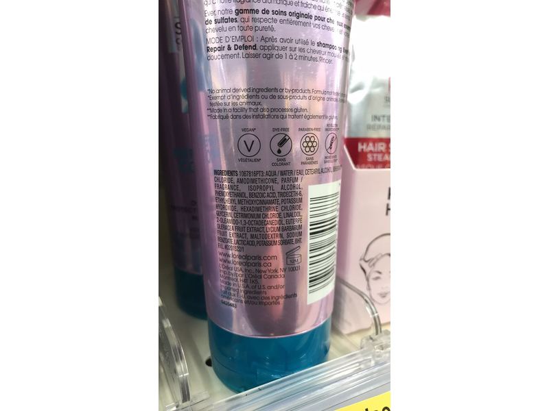 L'Oreal Paris Hair Care Expertise Everpure Repair and Defend Conditioner, 8
