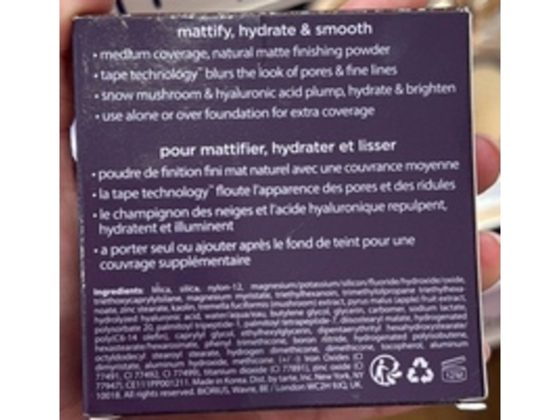 Tarte Face Tape Pressed Powder, 63H Espresso Honey, 0.29 fl oz/8.3 g
