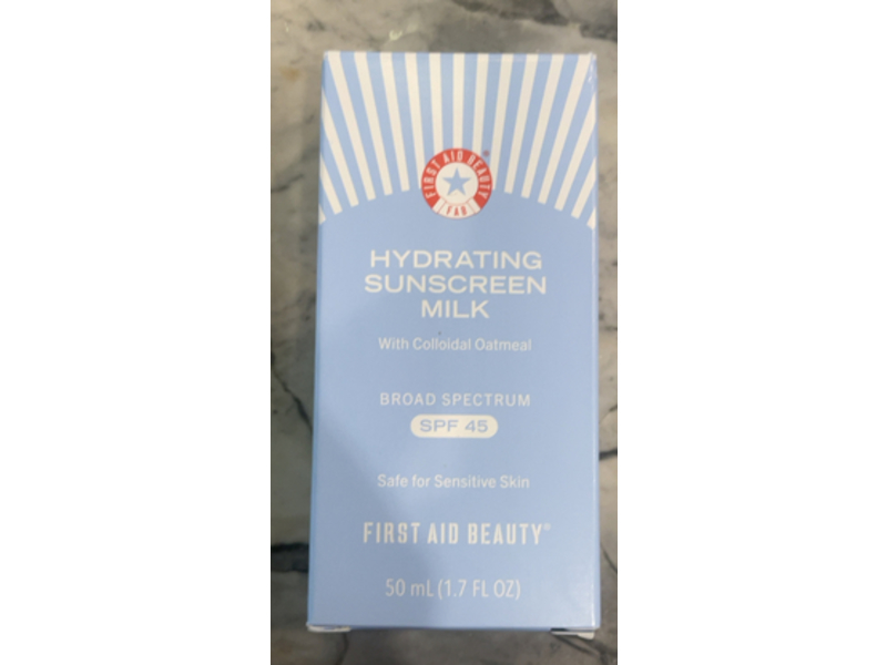 First Aid Beauty Hydrating Sunscreen Milk, SPF 45, 1.7 fl oz/50 mL