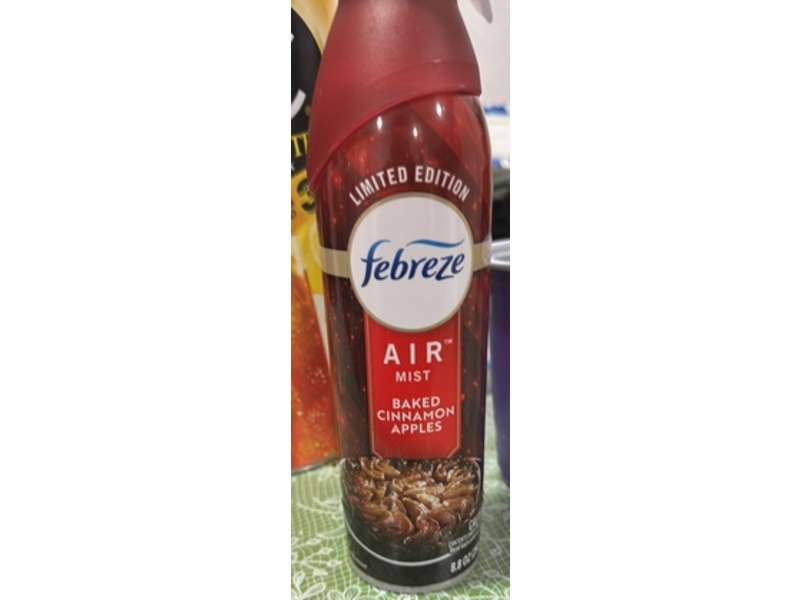 Febreze Air Mist, Baked Cinnamon Apples, 8.8 oz/250 g, 3 Pack