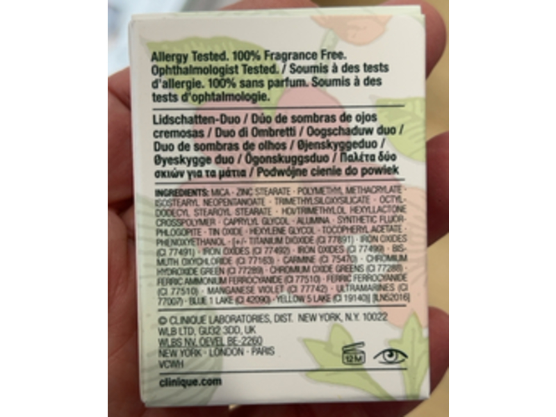 Clinique All About Shadow Duo Eye Shadow, 06 Neutral Territory, 0.05 oz/1.7 g