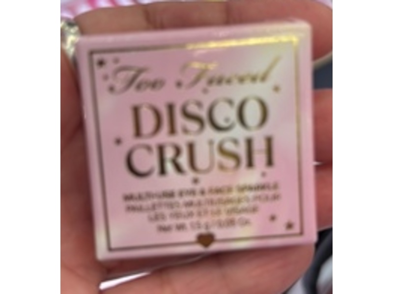 Too Faced Disco Crush High Shine Glitter Multi-Use Eye & Face Sparkle, Show Off, 0.05 oz/1.5 g