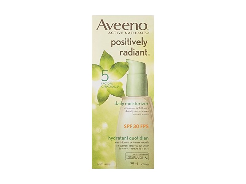 Aveeno Positively Radiant Daily Moisturizer, SPF 30, 73ml