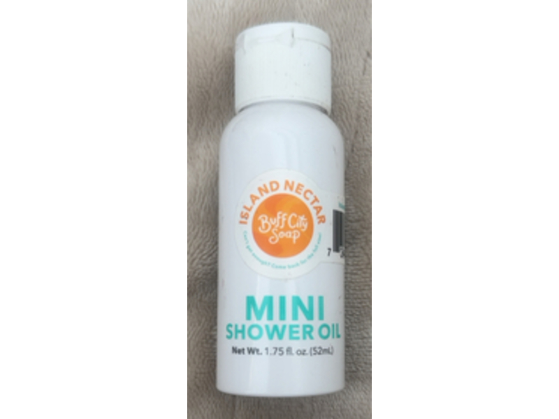 Buff City Soap Shower Oil, Island Nectar, 1.75 fl oz/52 mL