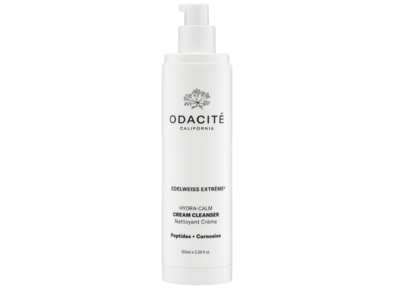 Odacite Edelweiss Extreme Hydra-Calm Cream Cleanser, Peptides + Carnosine, 3.38 fl oz/100 mL