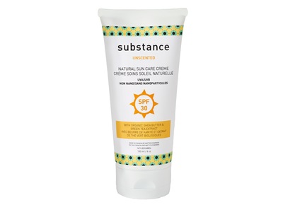 Substance Natural Sun Care Creme, Unscented, SPF 30, 6 oz/180 mL