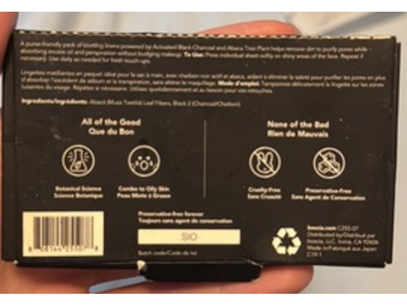 Boscia Black Charcoal Blotting Linens, 100 Count